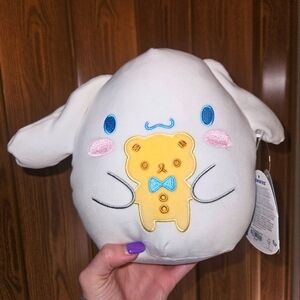 NWT Cinnamoroll Dog Holding Teddy Bear From Hello Kitty Sanrio 8" Squishmallow
